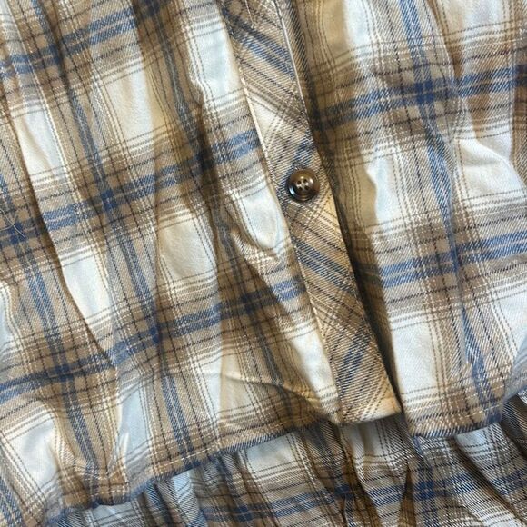 Heyson Plaid Button Down Shirt Small, Long Sleeve Collared Top, Relaxed Fit - Picture 3 of 4